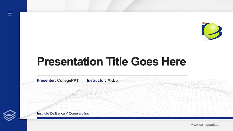 Instituto De Banca Y Comercio Inc Thesis Proposal/Graduation Defense PPT Template16:9 ratio PPT effect preview image1