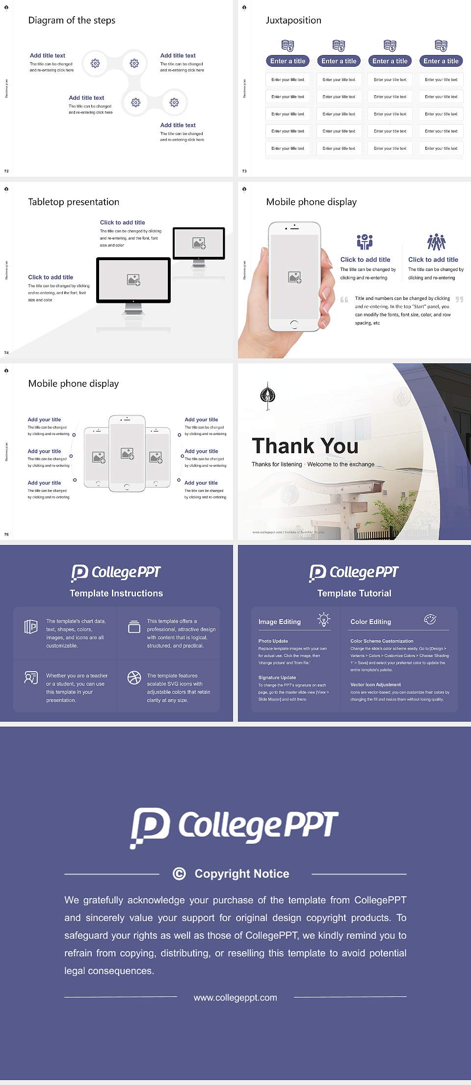 Institute of Buddhist Studies Competition/Entrepreneurship Contest PPT Template4:3 ratio PPT effect preview image9