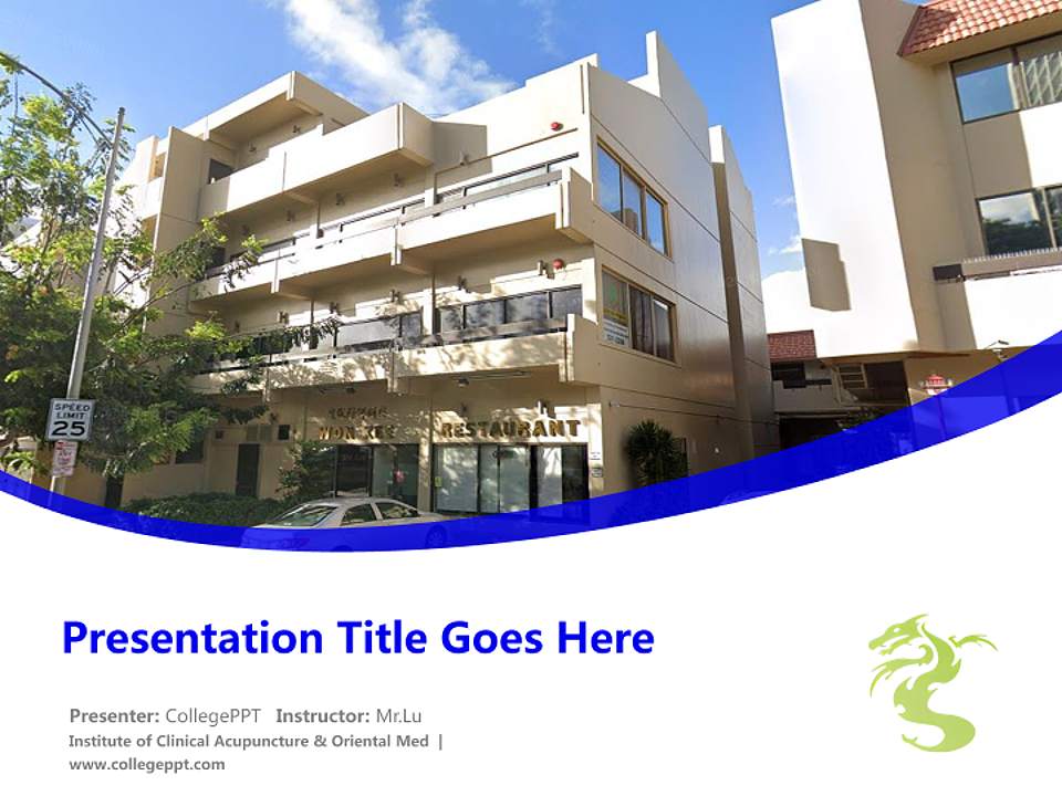 Institute of Clinical Acupuncture & Oriental Med Course/Courseware Creation PPT Template4:3 ratio PPT effect preview image5