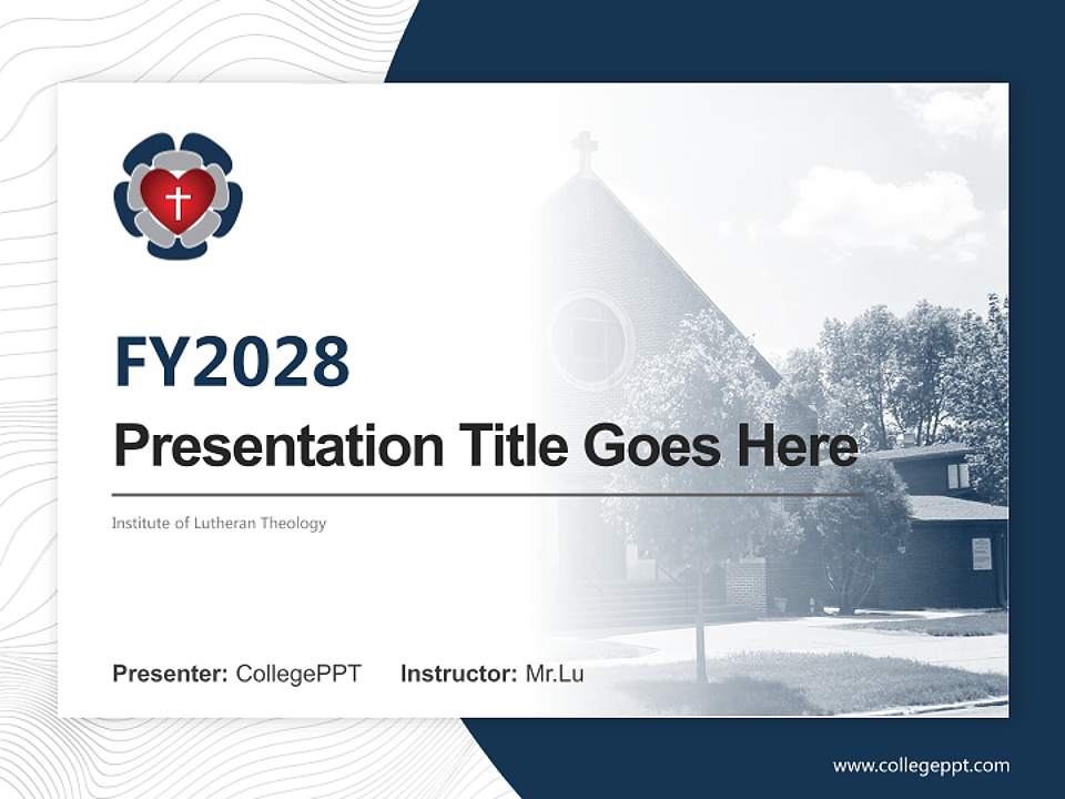 Institute of Lutheran Theology Academic Presentation/Research Findings Report PPT Template4:3 ratio PPT effect preview image5