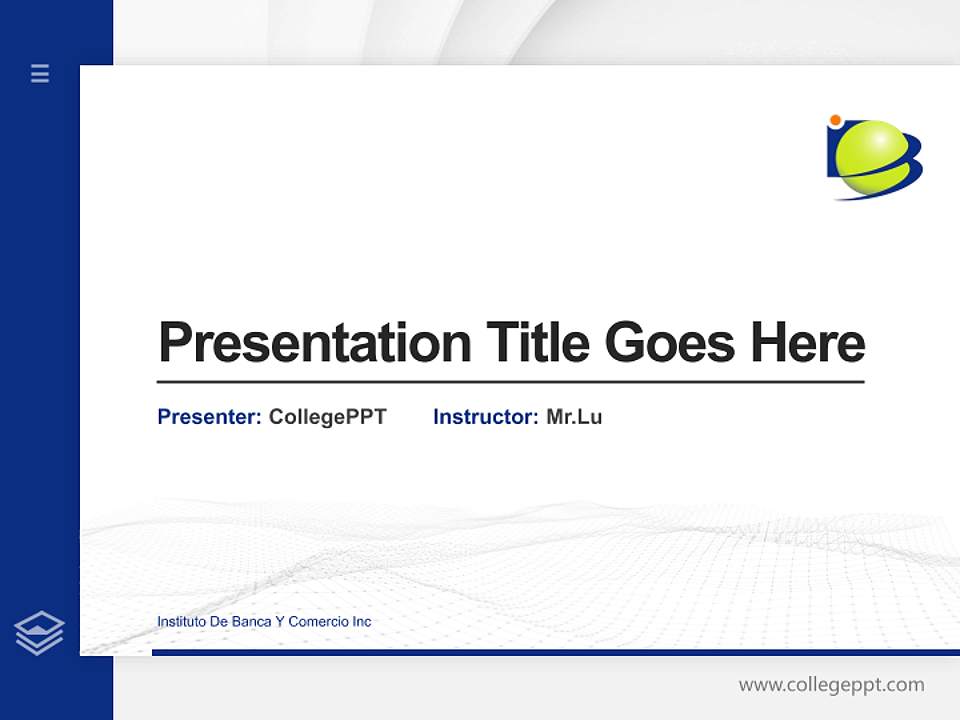 Instituto De Banca Y Comercio Inc Thesis Proposal/Graduation Defense PPT Template4:3 ratio PPT effect preview image5