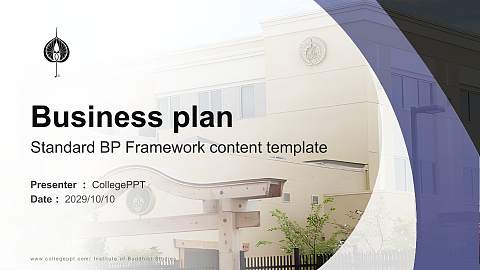 Institute of Buddhist Studies Competition/Entrepreneurship Contest PPT Template