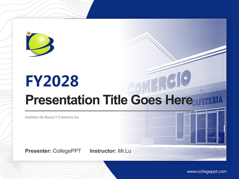 Instituto De Banca Y Comercio Inc Academic Presentation/Research Findings Report PPT Template4:3 ratio PPT effect preview image5