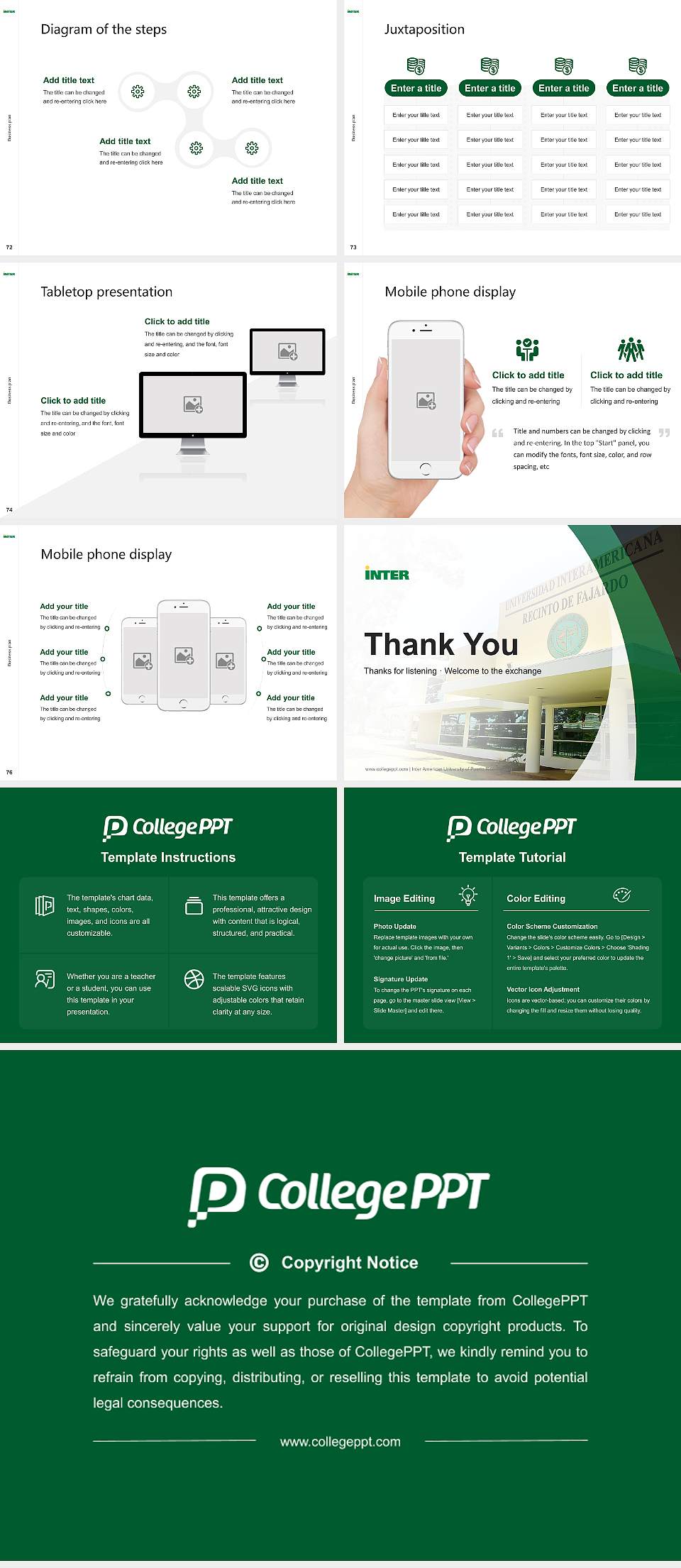 Inter American University of Puerto Rico-Fajardo Competition/Entrepreneurship Contest PPT Template4:3 ratio PPT effect preview image9