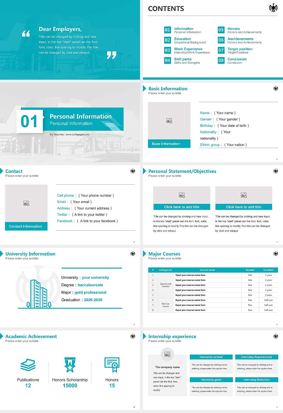 Institute of American Indian Arts (IAIA) Resume PPT Template16:9 ratio PPT effect preview image2