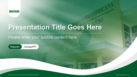 Inter American University of Puerto Rico-Fajardo Lecture Sharing and Networking Event PPT Template