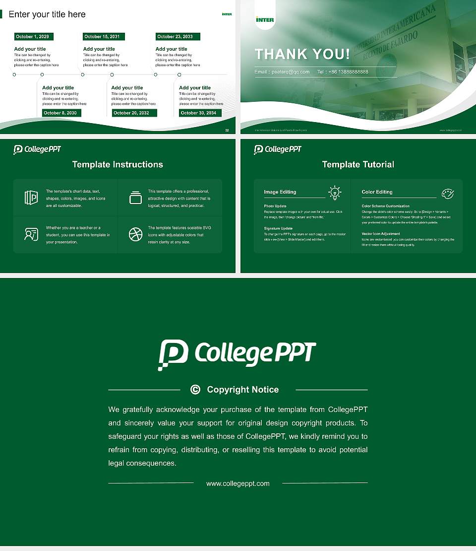 Inter American University of Puerto Rico-Fajardo Lecture Sharing and Networking Event PPT Template16:9 ratio PPT effect preview image4