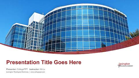 Lexington Theological Seminary Course/Courseware Creation PPT Template