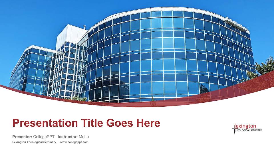 Lexington Theological Seminary Course/Courseware Creation PPT Template16:9 ratio PPT effect preview image