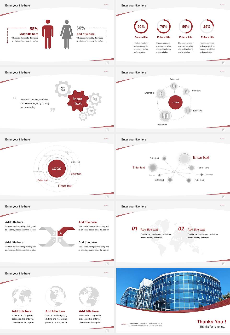 Lexington Theological Seminary Course/Courseware Creation PPT Template16:9 ratio PPT effect preview image4