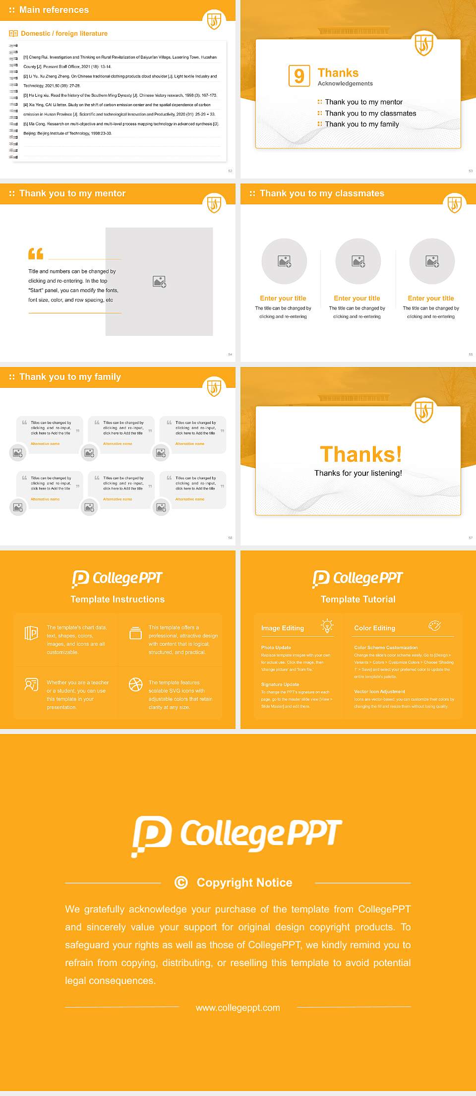 Lipscomb University Graduation Thesis Defense PPT Template4:3 ratio PPT effect preview image7