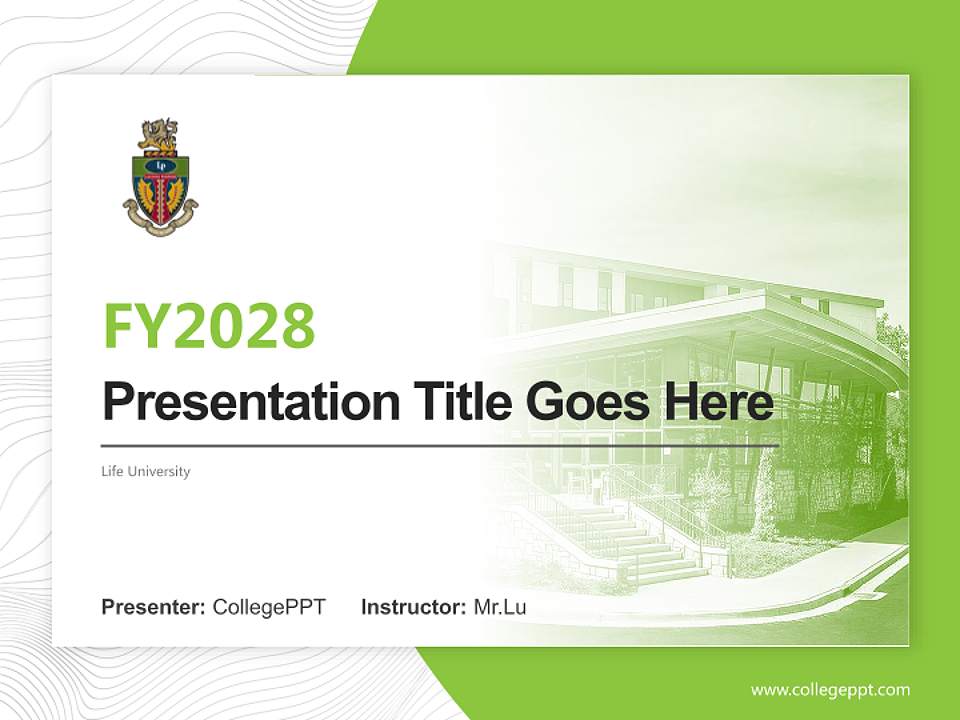 Life University Academic Presentation/Research Findings Report PPT Template4:3 ratio PPT effect preview image5