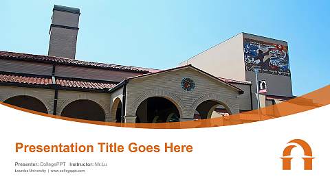 Lourdes University Course/Courseware Creation PPT Template