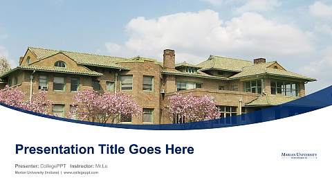 Marian University (Indiana) Course/Courseware Creation PPT Template