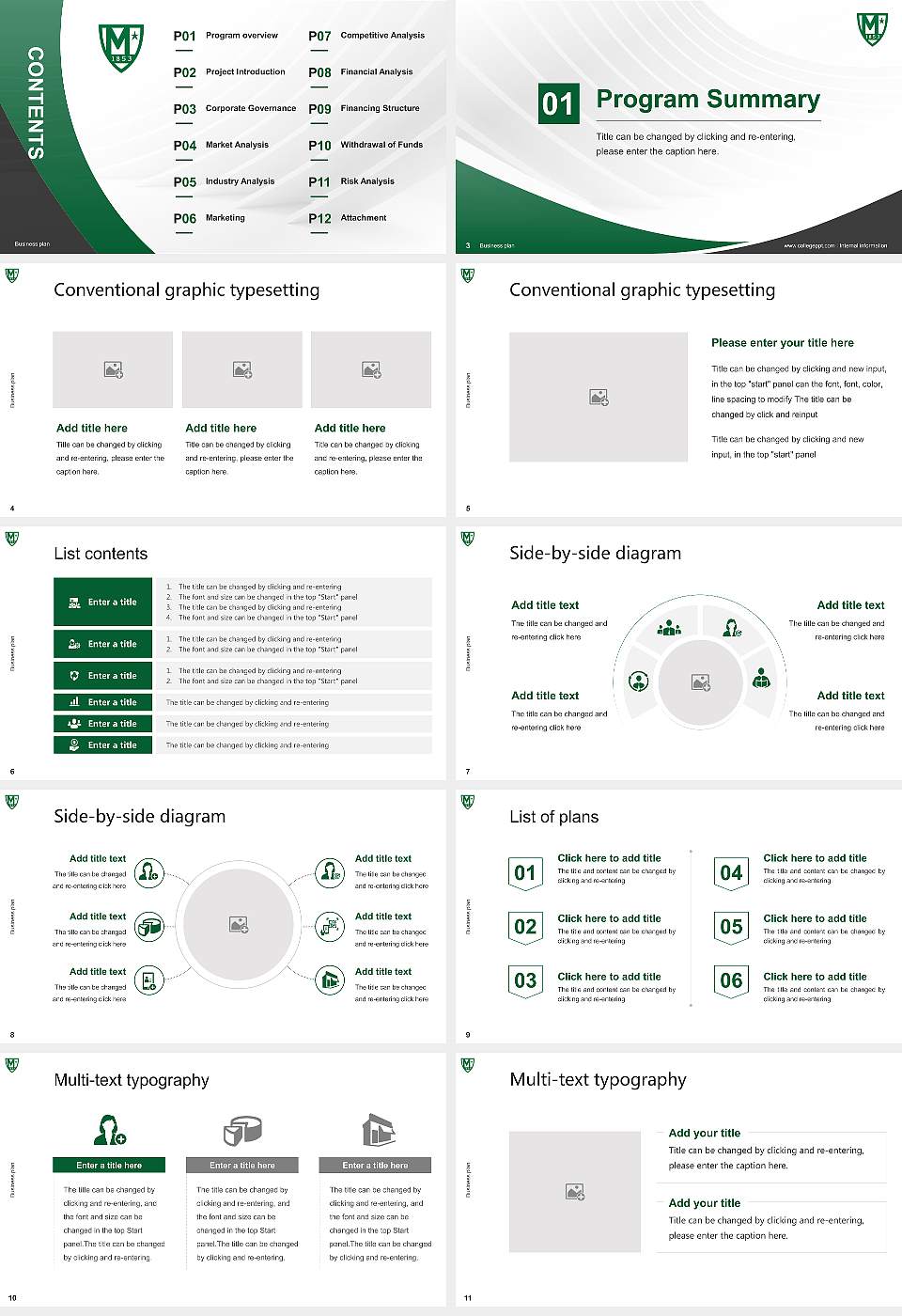Manhattan College Competition/Entrepreneurship Contest PPT Template16:9 ratio PPT effect preview image2