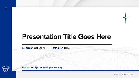 Louisville Presbyterian Theological Seminary Thesis Proposal/Graduation Defense PPT Template