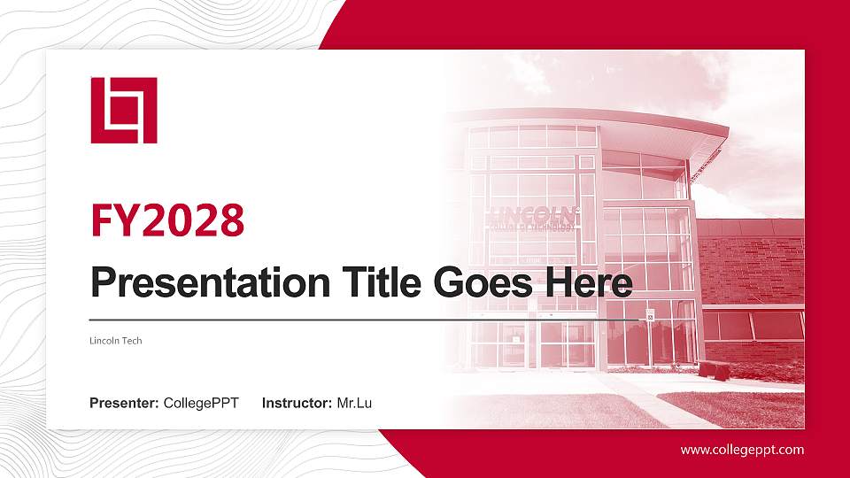 Lincoln Tech Academic Presentation/Research Findings Report PPT Template16:9 ratio PPT effect preview image