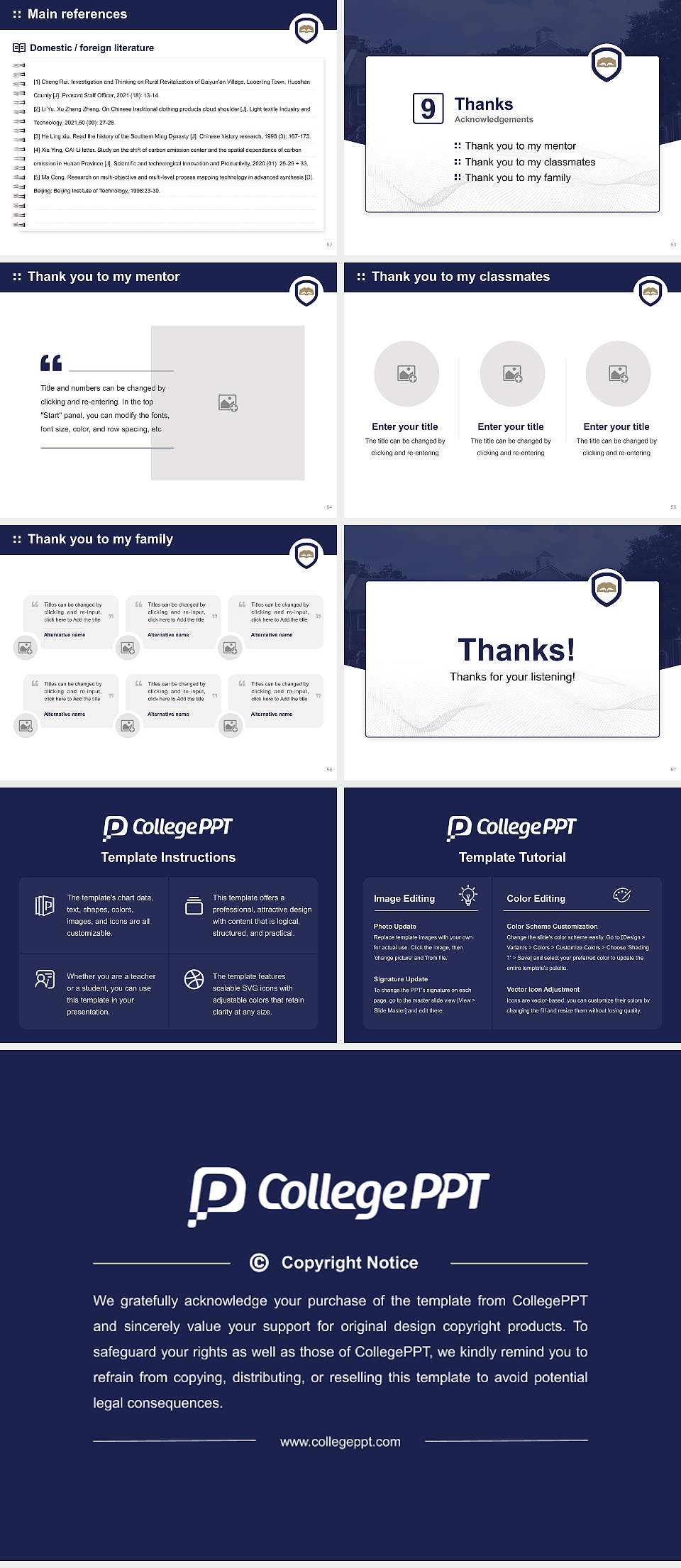 Luther Rice College & Seminary Graduation Thesis Defense PPT Template4:3 ratio PPT effect preview image7