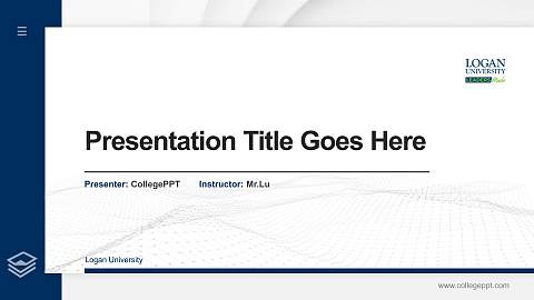 Logan University Thesis Proposal/Graduation Defense PPT Template