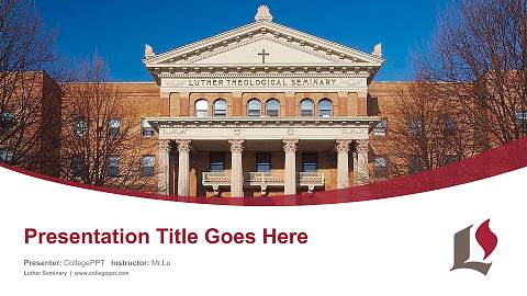 Luther Seminary Course/Courseware Creation PPT Template