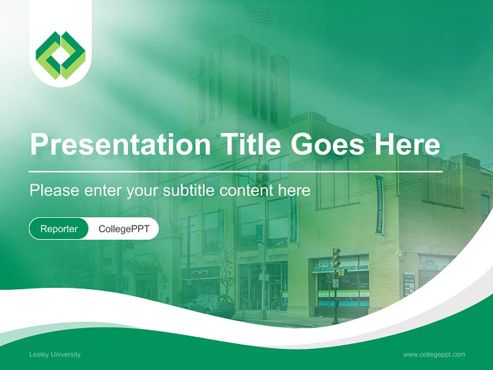 Lesley University Lecture Sharing and Networking Event PPT Template4:3 ratio PPT effect preview image4