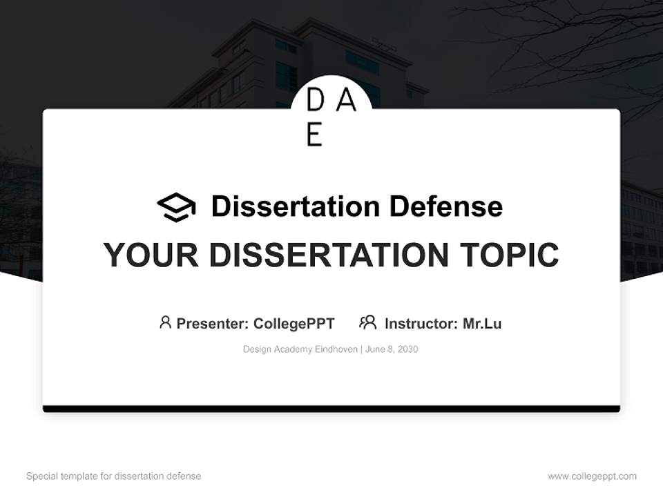 Design Academy Eindhoven Graduation Thesis Defense PPT Template4:3 ratio PPT effect preview image7