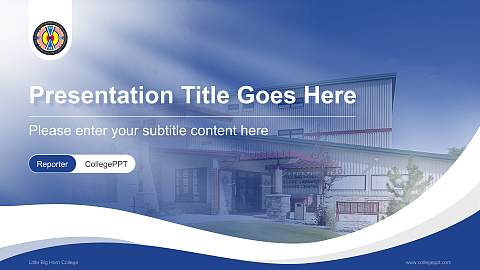 Little Big Horn College Lecture Sharing and Networking Event PPT Template