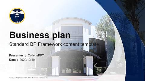 Life Pacific University Competition/Entrepreneurship Contest PPT Template