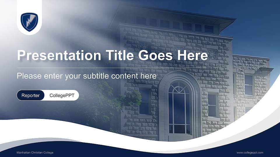 Manhattan Christian College Lecture Sharing and Networking Event PPT Template16:9 ratio PPT effect preview image