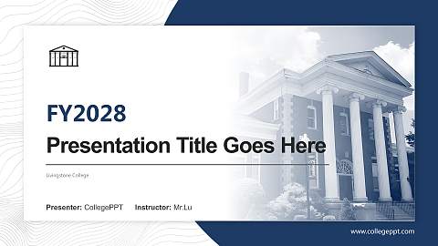 Livingstone College Academic Presentation/Research Findings Report PPT Template