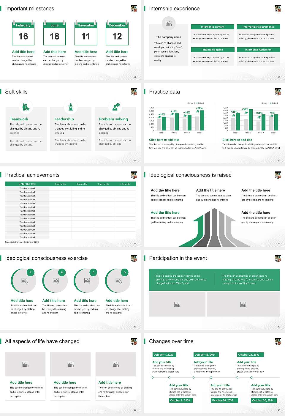 Loyola University Maryland National Scholarship Defense PPT Template16:9 ratio PPT effect preview image3