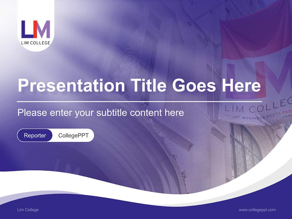 Lim College Lecture Sharing and Networking Event PPT Template4:3 ratio PPT effect preview image4