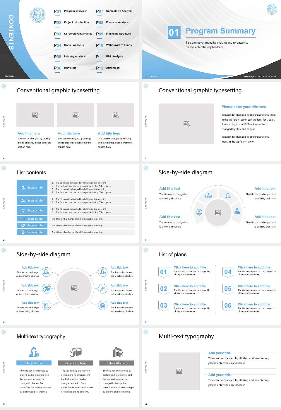 Long Island University Competition/Entrepreneurship Contest PPT Template16:9 ratio PPT effect preview image2