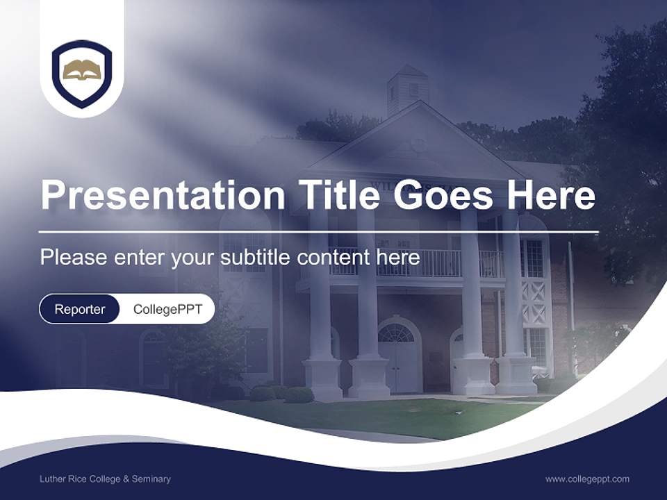 Luther Rice College & Seminary Lecture Sharing and Networking Event PPT Template4:3 ratio PPT effect preview image4