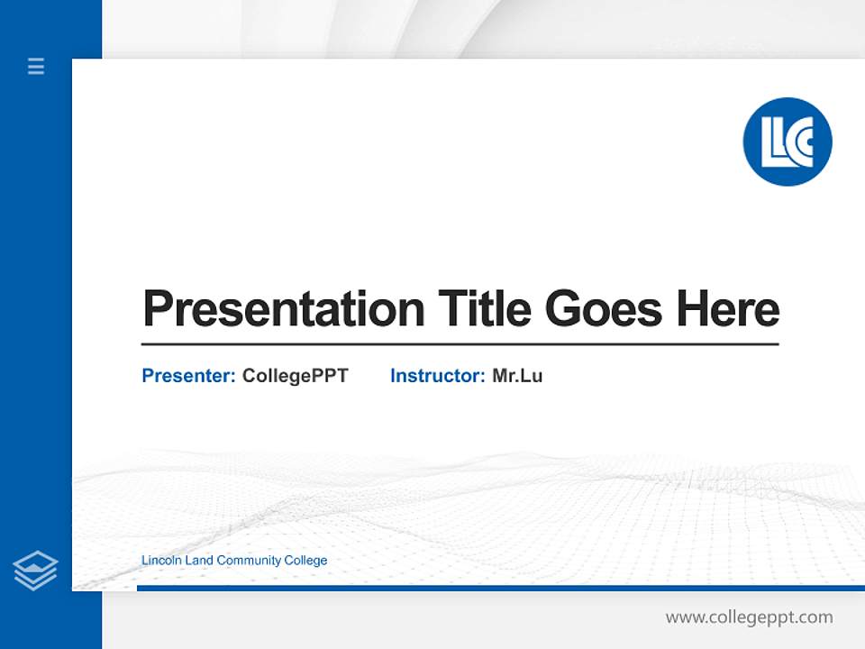 Lincoln Land Community College Thesis Proposal/Graduation Defense PPT Template4:3 ratio PPT effect preview image5