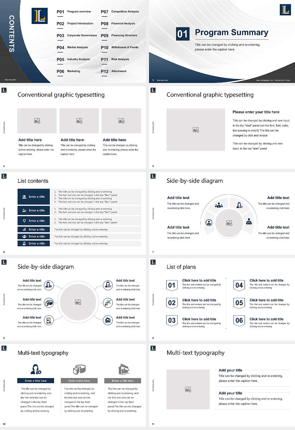 Lycoming College Competition/Entrepreneurship Contest PPT Template16:9 ratio PPT effect preview image2