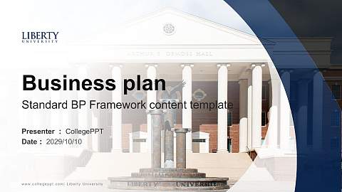Liberty University Competition/Entrepreneurship Contest PPT Template