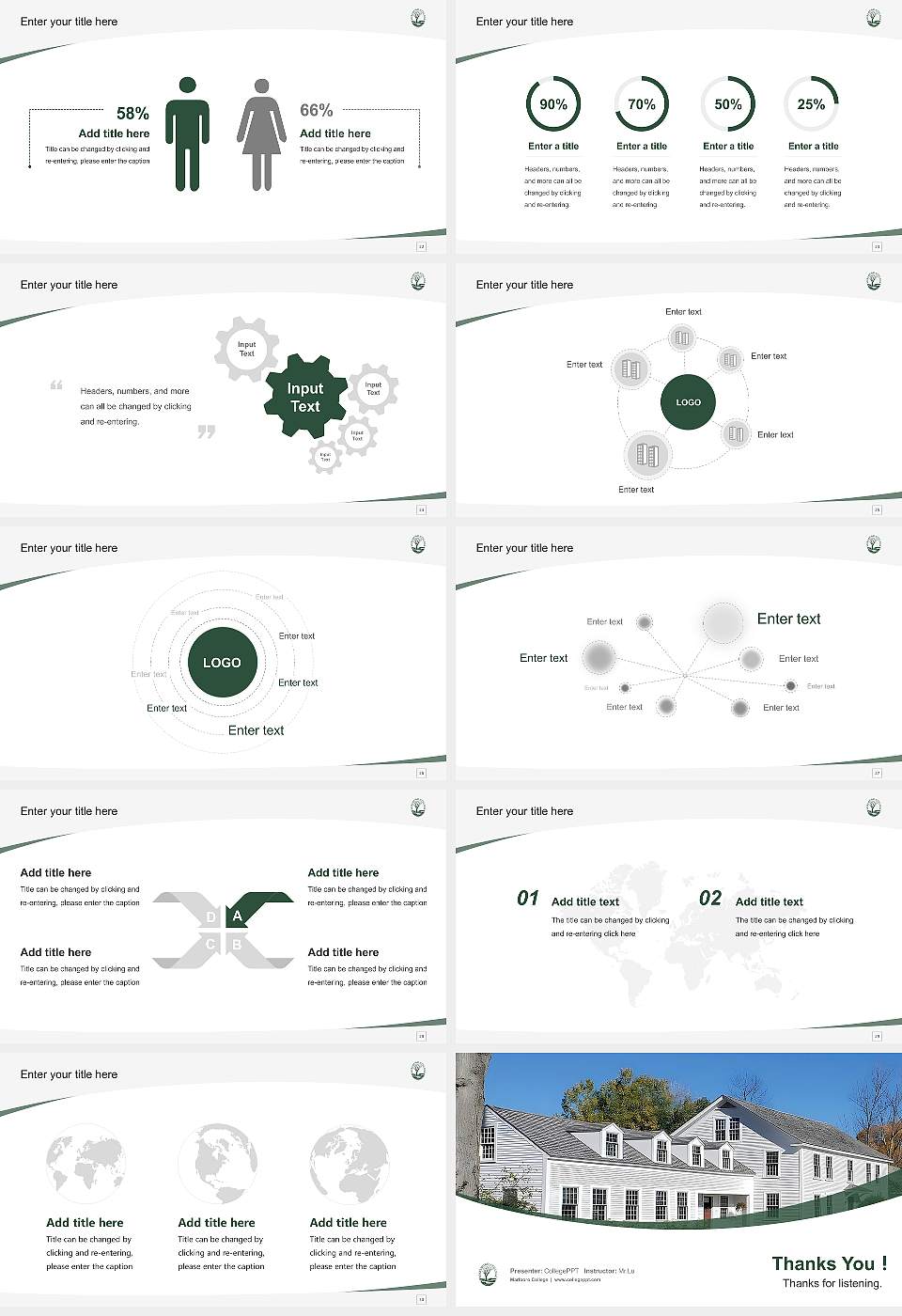 Marlboro College Course/Courseware Creation PPT Template16:9 ratio PPT effect preview image4