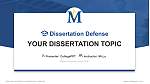 Madonna University Graduation Thesis Defense PPT Template