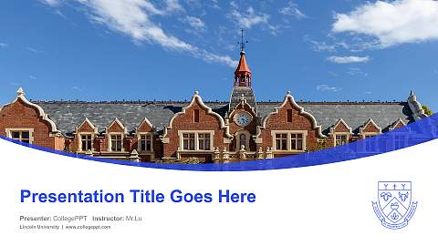 Lincoln University Course/Courseware Creation PPT Template