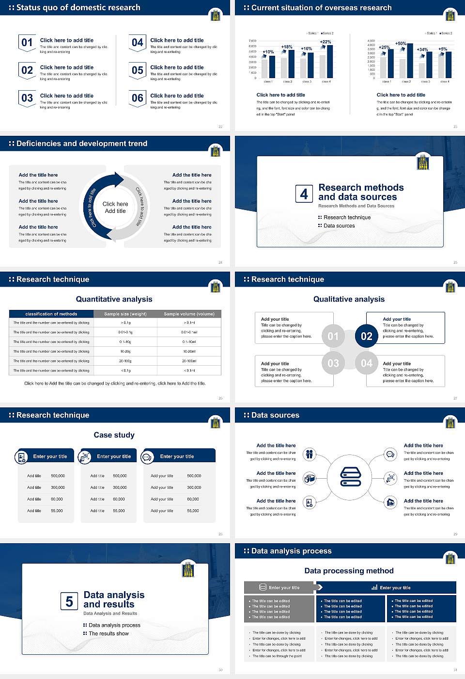 Marquette University Graduation Thesis Defense PPT Template16:9 ratio PPT effect preview image4