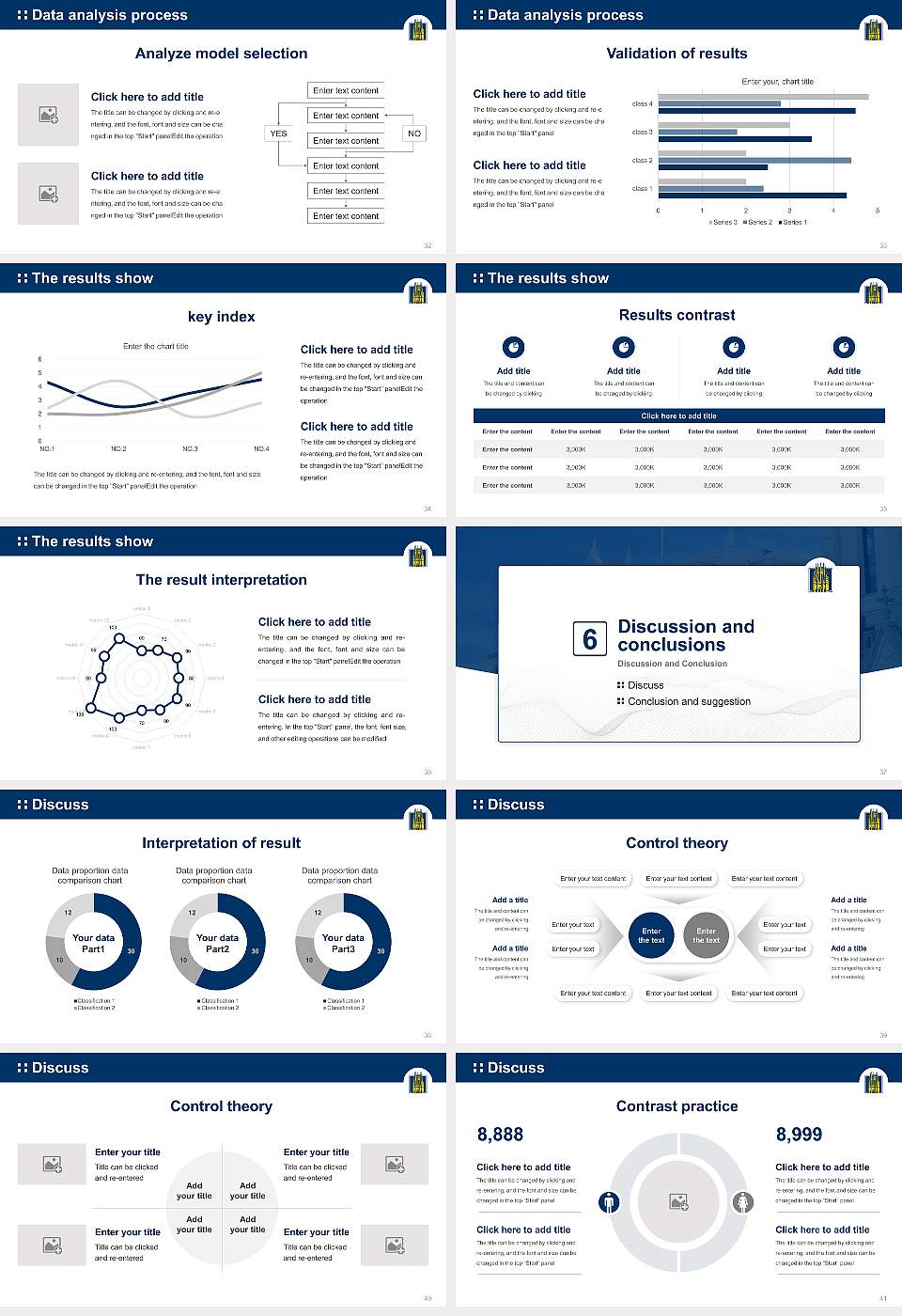 Marquette University Graduation Thesis Defense PPT Template16:9 ratio PPT effect preview image5