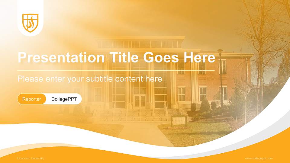 Lipscomb University Lecture Sharing and Networking Event PPT Template16:9 ratio PPT effect preview image