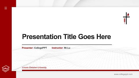 Lincoln Christian University Thesis Proposal/Graduation Defense PPT Template