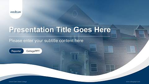 Lewis-Clark State College Lecture Sharing and Networking Event PPT Template