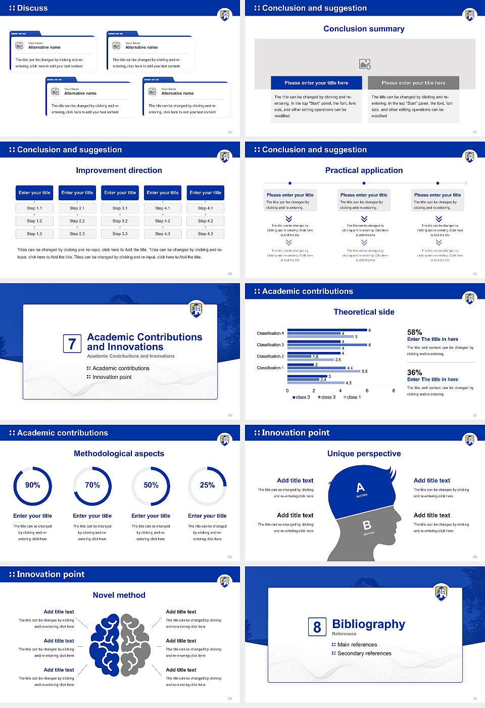 Limestone University Graduation Thesis Defense PPT Template16:9 ratio PPT effect preview image6
