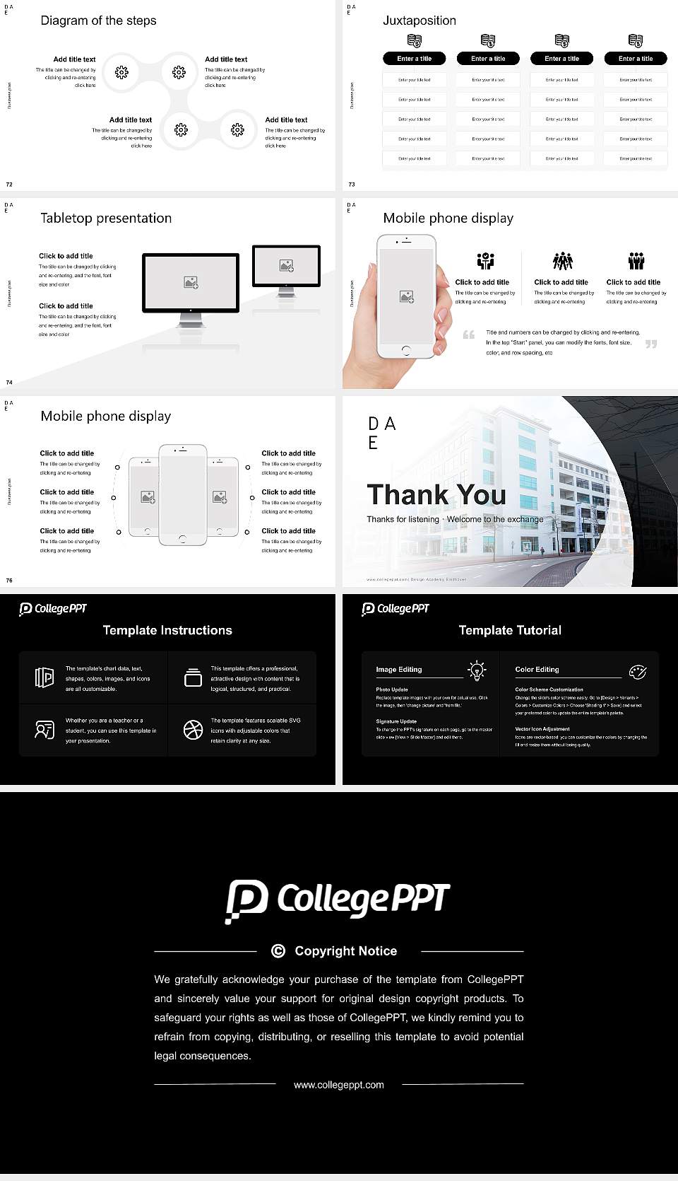 Design Academy Eindhoven Competition/Entrepreneurship Contest PPT Template16:9 ratio PPT effect preview image9