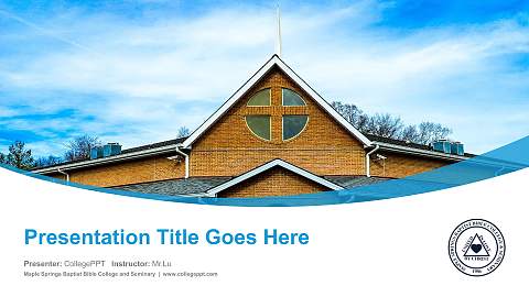 Maple Springs Baptist Bible College and Seminary Course/Courseware Creation PPT Template