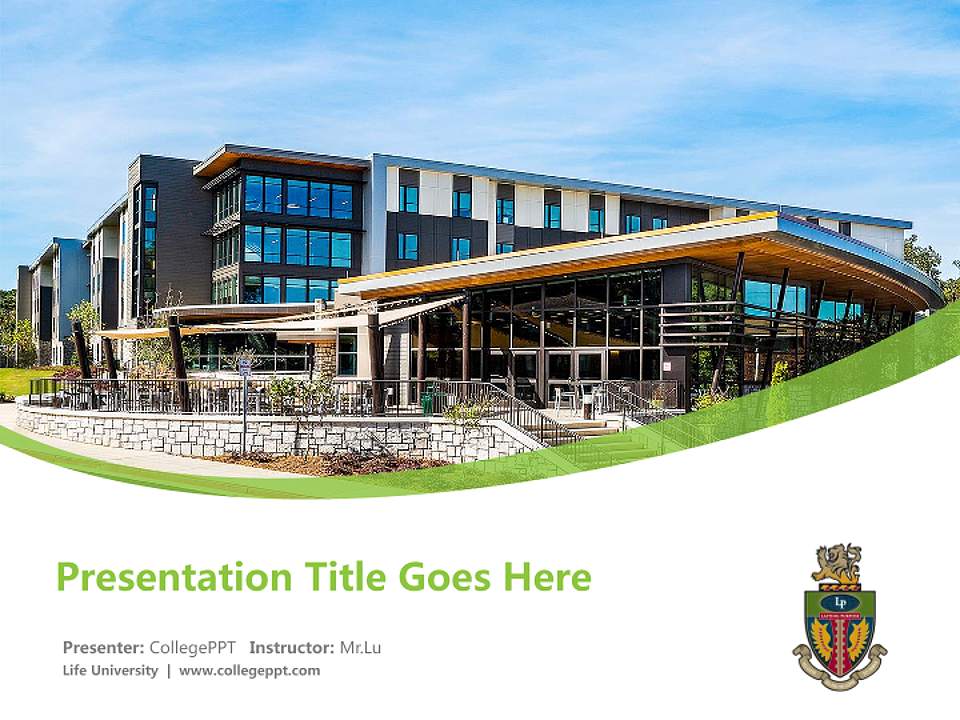 Life University Course/Courseware Creation PPT Template4:3 ratio PPT effect preview image5