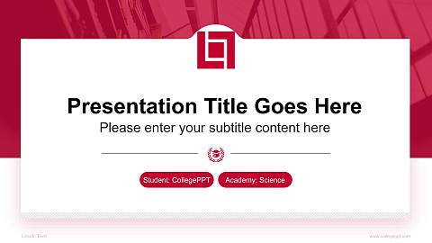 Lincoln Tech National Scholarship Defense PPT Template